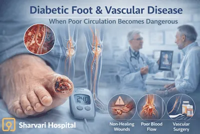 Diabetic Foot & Vascular Disease: When Poor Circulation Becomes Dangerous - Sharvari Hospital Blog