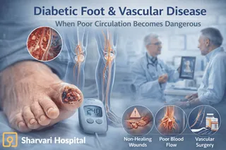 Diabetic Foot & Vascular Disease: When Poor Circulation Becomes Dangerous — related article, Sharvari Hospital blog