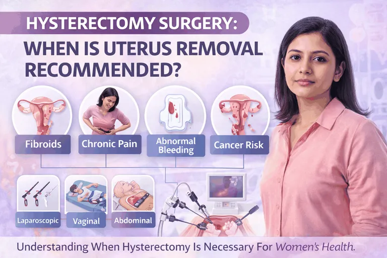 Hysterectomy Surgery: When Is Uterus Removal Recommended? — hero image, Sharvari Hospital blog