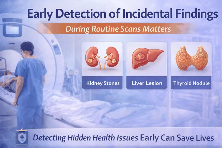 Why Early Detection of Incidental Findings During Routine Scans Matters — hero image, Sharvari Hospital blog